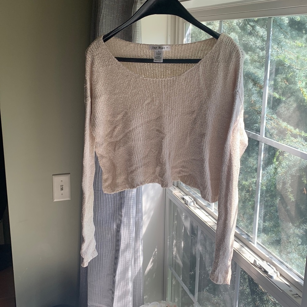 Knit crop top